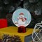 Подставка с динамикой "Снеговик" (батарейки в комплекте), 11,5 см, 2 LED, БЕЛЫЙ - фото 2030816