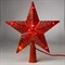 Фигура "Звезда Красная ёлочная" 16Х16 см, пластик, 10 ламп,2 м провод, 240V КРАСНЫЙ - фото 2031562