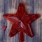 Фигура "Звезда Красная ёлочная" 24Х24 см, пластик, 30 ламп,2 м провод, 240V КРАСНЫЙ - фото 2031569