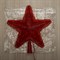 Фигура "Звезда Красная ёлочная" 24Х24 см, пластик, 30 ламп,2 м провод, 240V КРАСНЫЙ - фото 2031570