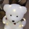 Фигура световая "Белый мишка", 18 LED, 16х15х12 см, фиксинг, от батар. (не в компл) - фото 2031675