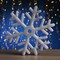Фигура "Снежинка" d=25 см, пластик, 30 LED, 220V, контрол. 8р. БЕЛЫЙ - фото 2031822