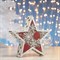 Фигура деревянная "Звезда Снежинки", 29х29х6.5 см, 2*AA (не в компл.) 6 LED, белая - фото 2032084