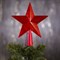 Фигура "Звезда Красная ёлочная" 15х15 см, пластик, 10 LED, 2 м провод, 240V КРАСНЫЙ - фото 2032146