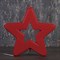 Фигура уличная "Звезда красная", 30х30х4 см, пластик, 220В, 3 метра провод, фиксинг, КРАСНЫЙ   36124 - фото 2032188