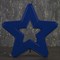 Фигура уличная "Звезда синяя", 30х30х4 см, пластик, 220 В, 3 метра провод, фиксинг, СИНИЙ - фото 2032196