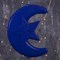 Фигура уличная "Месяц синий", 23х17х5 см, пластик, 220В, 3 метра провод, фиксинг, СИНИЙ - фото 2032267
