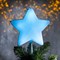 Фигура "Звезда белая ёлочная", 20Х20 см, пластик, 3 метра провод, 8 режимов, RGB - фото 2032351