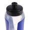 Бутылка для воды 900 мл, велосипедная, пластик PP, вставки синие, 8х23.5 см - фото 2033556