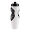 Бутылка для воды 650 мл, велосипедная, пластик HDPE, белая с черными вставками, 7х23.5 см - фото 2033594