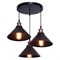 Люстра подвесная "Ливорно"  1 лампа 40Вт Е27 черный 45х45х110 - фото 2034402