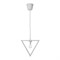 Светильник "Треугольник" 1*40Вт  Е27 белый 23х6х20-120 см - фото 2034978