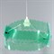 Люстра подвесная "Бантик" 1 лампа E27 40Вт зеленый (рюш) - фото 2035199