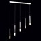 Люстра подвес "Ракурс" 5x5W LED стальной 75x6x255см - фото 2036439