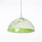 Светильник  Колпак "Рочелл" 1 лампа E27 40Вт белый-зеленый  д.250 - фото 2037168