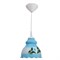 Светильник "Елена" 1 лампа E27 60 Вт молочно-голубой - фото 2037243