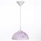 Светильник  Колпак "Рочелл" 1 лампа E27 40Вт белый-розовый  д.250 - фото 2037470