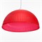 Люстра подвесная "Волна" E27 40Вт красный 40х40х18(+60)см - фото 2037691