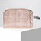 Косметичка ПВХ, отдел на молнии, с ручкой, цвет розовый - фото 2062045