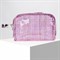 Косметичка ПВХ, отдел на молнии, с ручкой, цвет малиновый - фото 2062048
