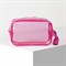 Косметичка ПВХ, отдел на молнии, с ручкой, цвет малиновый - фото 2062278
