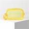 Косметичка ПВХ, отдел на молнии, с ручкой, цвет жёлтый - фото 2062282