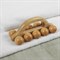 Массажёр «Гусеница», деревянный, 10 шариков - фото 2063629