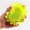 Губка для тела силиконовая "Подсолнух", цвет салатовый - фото 2064540