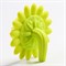Губка для тела силиконовая "Подсолнух", цвет салатовый - фото 2064541