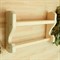 Полка под шампунь, с перекладиной под полотенце 44х29х9см, липа "Добропаровъ" - фото 2065078