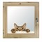 Окно 100х100 см, "Кошак", двойной стеклопакет, хвоя, "Добропаровъ" - фото 2066145
