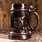 Пивная кружка "Рыцарь", глазурь, цвет коричневый, 1 л - фото 2071437
