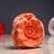 Шипучая бомбочка "Цветок" с ароматом клубники, красная - фото 2074588