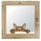 Окно, 50×60см, "Кошак", двойной стеклопакет, с уплотнителем, "Добропаровъ" - фото 2079475