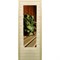 Дверь для бани со стеклом (43*129), "Веник в бане-3", 170×70см, коробка из осины - фото 2080161