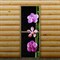 Дверь для бани и сауны "Орхидея", 190 х 70 см, с фотопечатью 8 мм Добропаровъ - фото 2080366