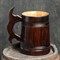 Кружка пивная деревянная "Мюнкер", темная, 0,8 л, 1 сорт - фото 244290