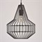 Люстра подвес "Кассель" 1x60W E27 чёрный 31x31x287см - фото 766236